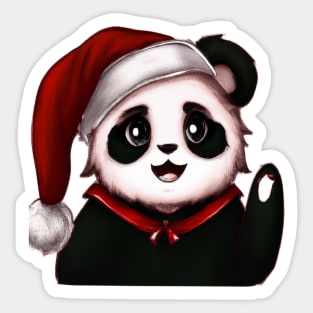 Cute Panda Drawing Sticker